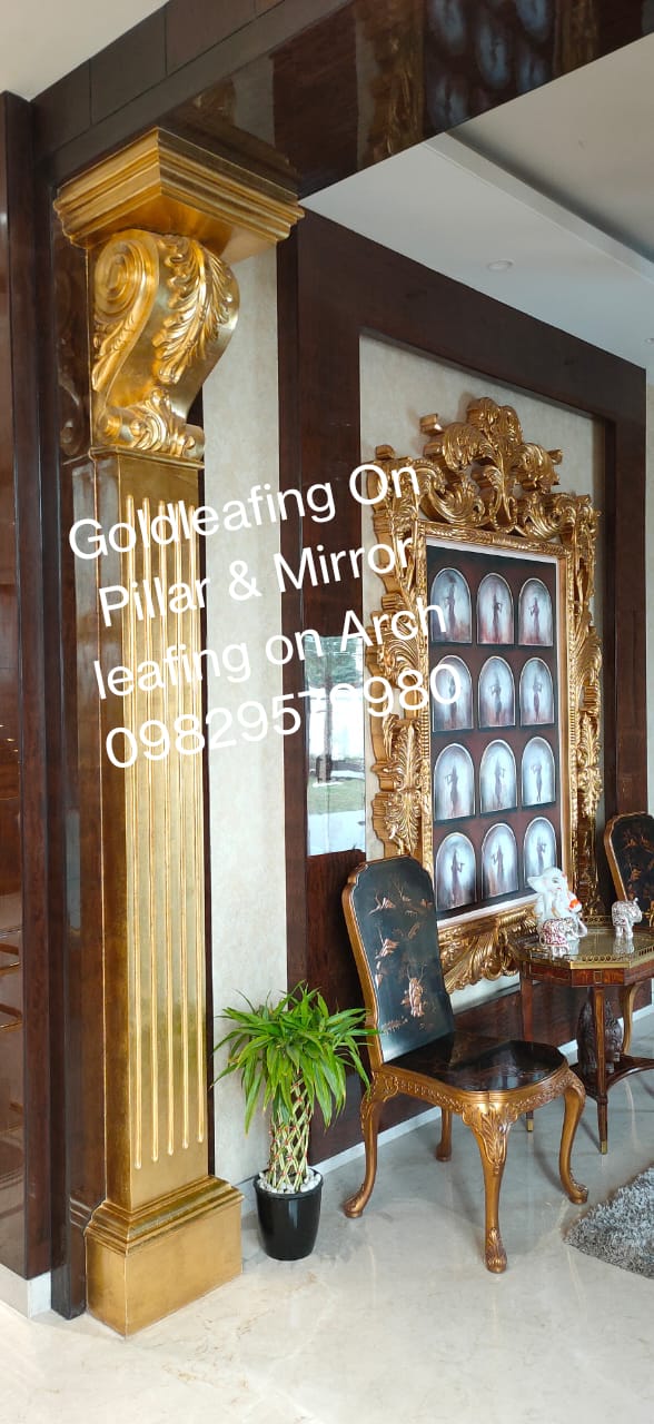 Gold leafing on furniture at Goldleafing on Furniture, Jaipur — Jaipur Gold Leaf