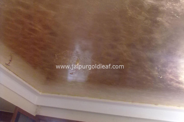 Celling Silver champagne work in ROYAL ENSIGN FLAT STATUE CIRCLE Jaipur — Jaipur Gold Leaf
