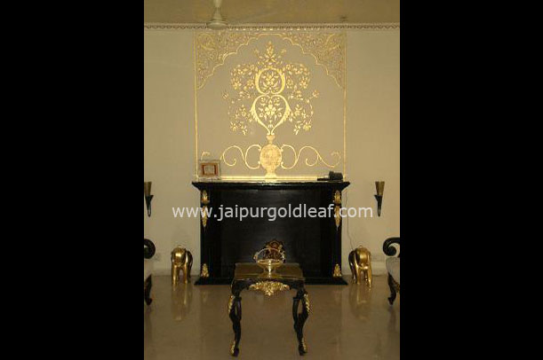 24k GOLDLEAFING on Wall