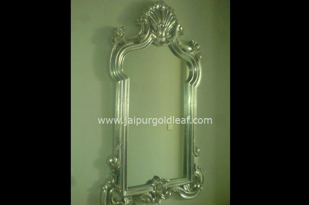 Silver leafing on Frame