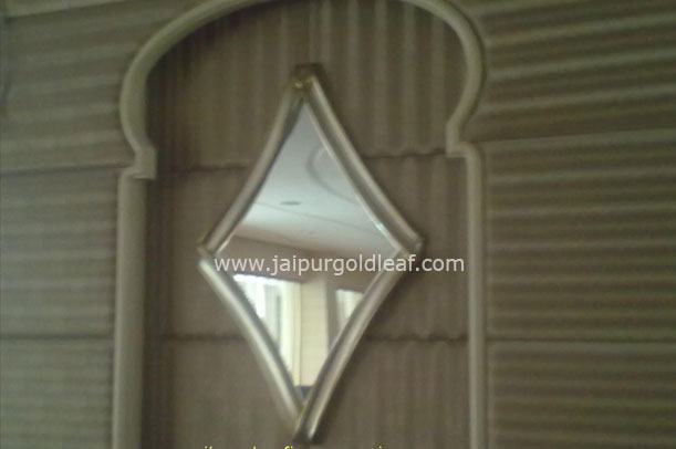 Silver & Goldleafing on Mirror