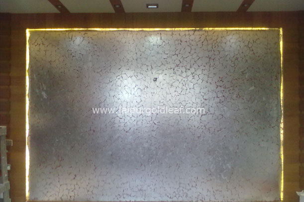 Silver Texture Leafing at Bungalow - Jaipur