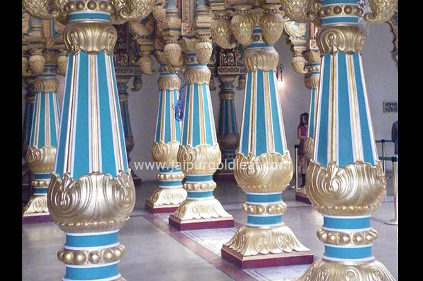 24K Goldleafing at Mysore Palace